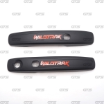 ครอบมือจับ ครอบมือดึง ครอบมือเปิดประตู "WILDTRAK" รุ่นท็อป Top 4 ประตู 4 ชิ้น สีดำด้านสำหรับ Ford Ranger Wildtrak Sport XLT XLS NEXT GEN T9 PX4 ปี 2022-2024